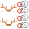 2pcs Inflatable Reindeer Antler Ring Toss Game