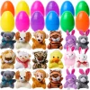 12Pcs Animal Plush Toys Prefilled Easter Eggs 2.5in