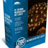 2x100 Warm White Christmas Net Lights 4x4ft