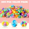 200Pcs 2.4in Toys and Stickers Prefilled Easter Eggs for Easter Egg Hunt