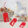 200pcs Red Kraft Paper christmas gift Tags