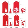 200pcs Red Kraft Paper christmas gift Tags