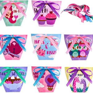 32 pcs Valentines Day Treat Bags Set for Kids