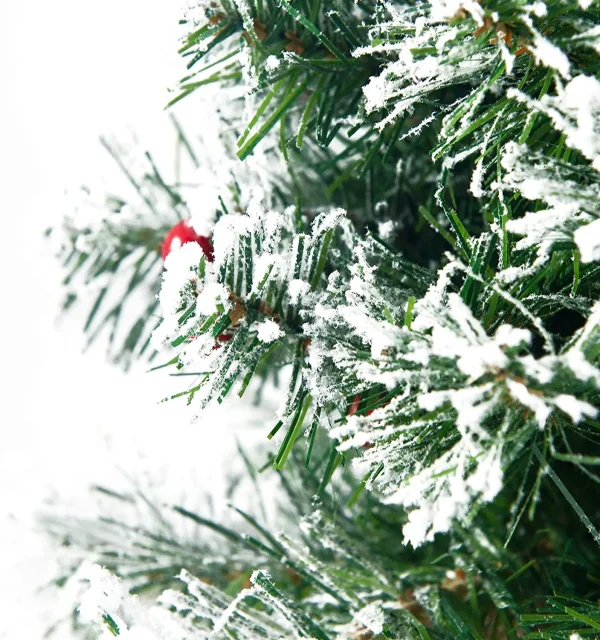 Pre Lit Snow Flocked Christmas Tree Tabletop 20in