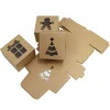 24pcs Cardboard Christmas Bakery Cookie Boxes