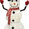 6ft 240 LED Warm White Collapsible Snowman