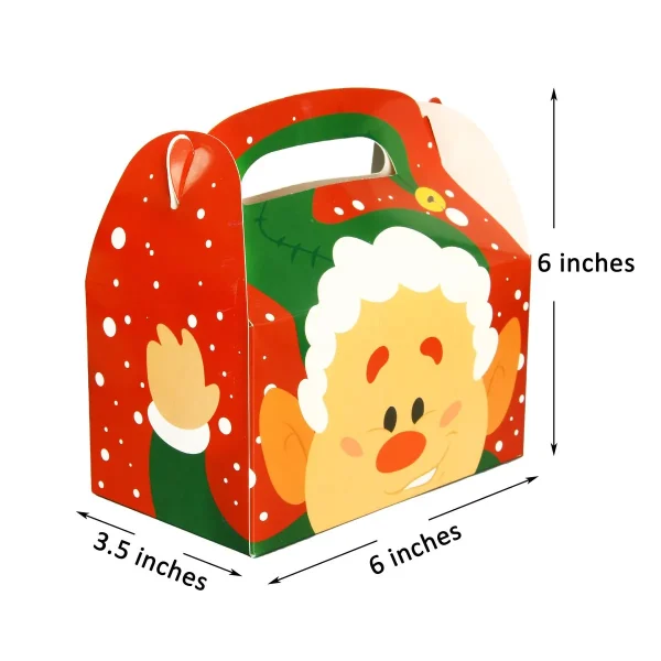 34pcs 3D Cardboard Christmas Treat Boxes