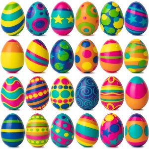 24Pcs Colorful and Squishy Easter Eggs