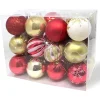 24Pcs Ornaments with 12 Pcs Snow Flakes 3.15in