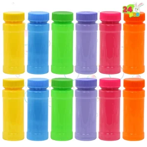 24pcs 6 Colors Toy Bubbles Bottle 2oz