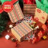 24pcs Christmas Assorted Prints Kraft Gift Bags