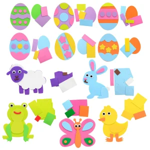 24Pcs Easter Egg Magnet Craft Kit with Animal