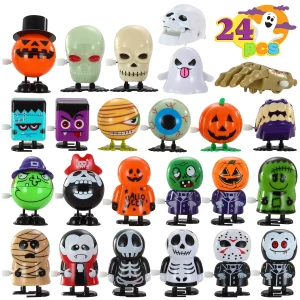 24pcs Halloween Assorted Wind Up Toys