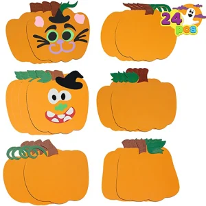 24pcs Halloween Pumpkin Decorating Craft Kit
