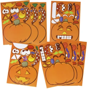 24pcs Mix and Match Halloween Stickers 6 Designs