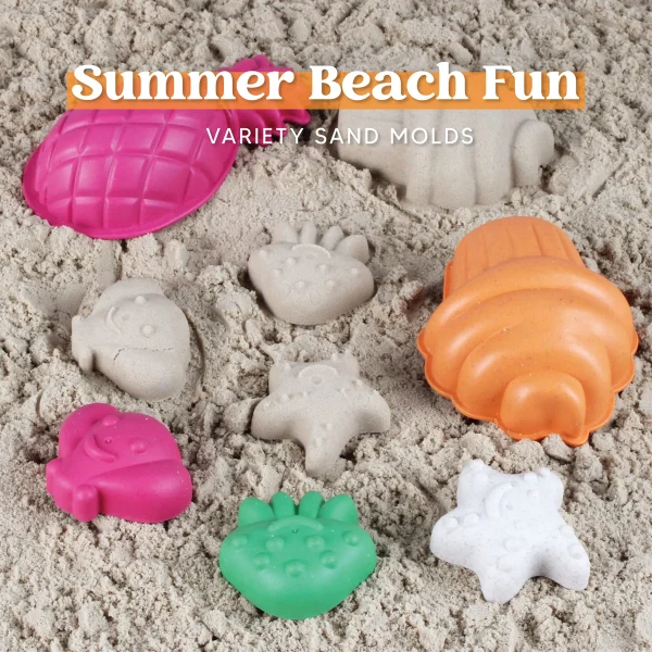 25pcs Beach Sand Toys Set with Mesh Bag