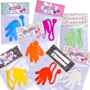 28Pcs Sticky Hands  with Valentines Day Cards for Kids-Classroom Exchange Gifts