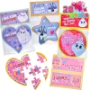 28Pcs Animal Jigsaw Puzzle Set with Valentines Day Cards for Kids-Classroom Exchange Gifts