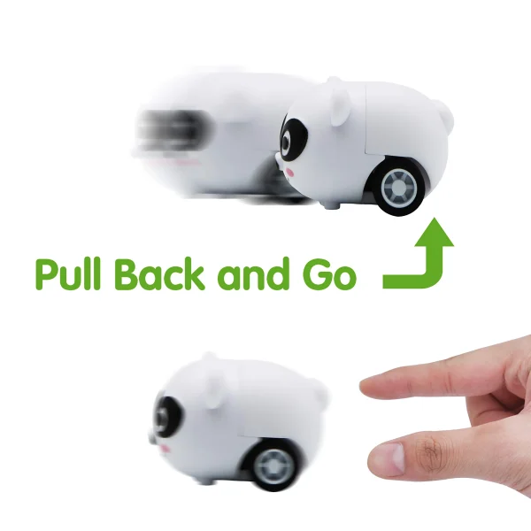28Pcs Animal Pull-Back Car with Valentines Day Cards for Kids-Classroom Exchange Gifts
