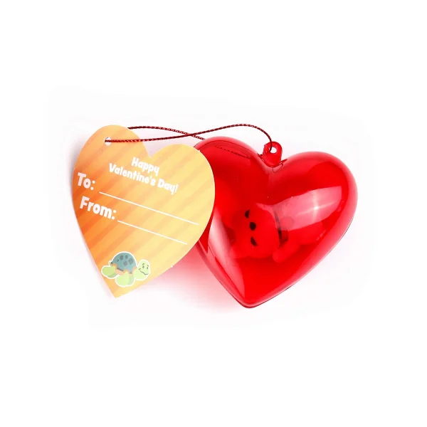 28Pcs Eraser Bulk Prefilled Hearts with Valentines Day Cards for Kids-Classroom Exchange Gifts