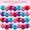 28Pcs Heart Shape Stress Ball with Valentines Day Cards for Kids-Classroom Exchange Gifts