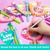 28Pcs Kids Valentines Cards with Animal Pen-Classroom Exchange Gifts