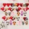 28Pcs Prefilled Hearts with Finger Puppets and Valentines Day Cards for Kids-Classroom Exchange Gifts