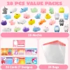 28Pcs Soft and Yielding Toys with Valentines Day Cards for Kids-Classroom Exchange Gifts
