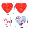 28Pcs Unicorn Keychain Filled Hearts Set with Valentines Day Cards for Kids-Classroom Exchange Gifts