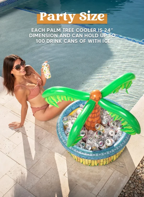 28in Inflatable Palm Tree Cooler