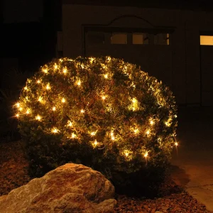 2×100 Warm White Christmas Net Lights 4x4ft