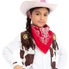 2Pcs Childs Cow Print Pink Felt Cowboy Hat