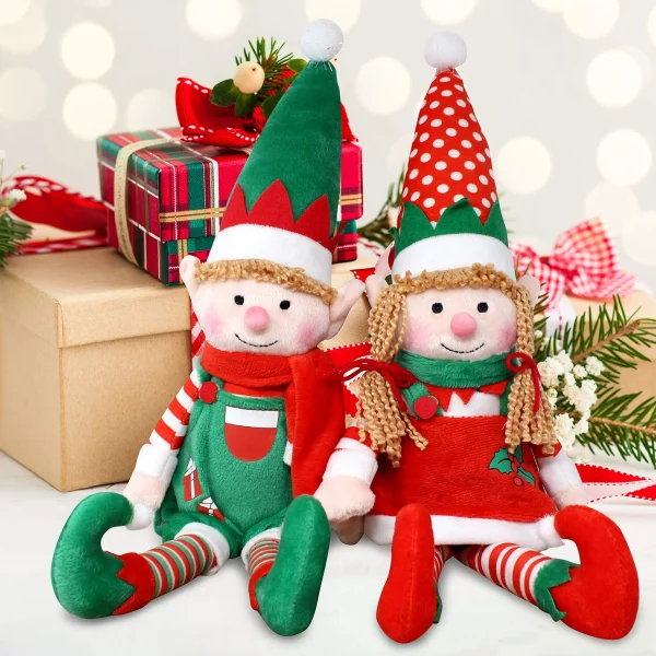 2pcs Soft Christmas Elf Plush Toy 12in