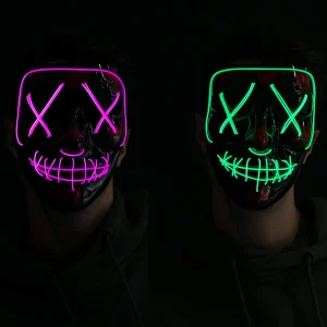 2Pcs Halloween Led Masks