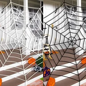 2pcs Halloween Spider Web Decorations 11ft