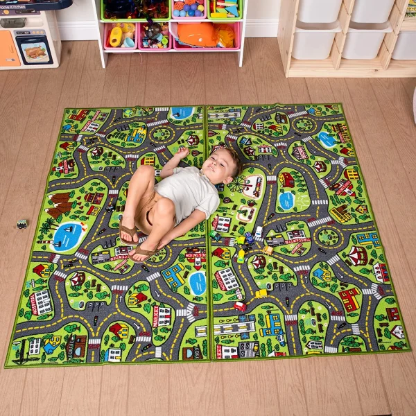 2pcs City Life Carpet Playmat for Kids