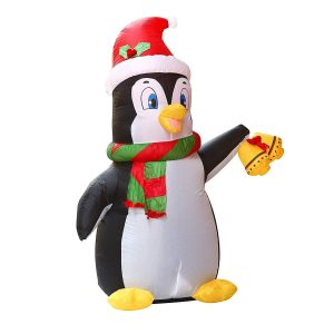 Tall Holiday Penguin Inflatable (5 ft)