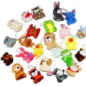 3″ Animal Plush Toys, 24 Pack