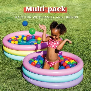 2pcs 34in Multicolor  Kiddie Inflatable Swimming Pool