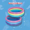 2pcs 34in Multicolor  Kiddie Inflatable Swimming Pool