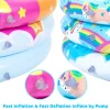 2pcs 34in Pool Inflatable Ride A Unicorn And Rainbow Set