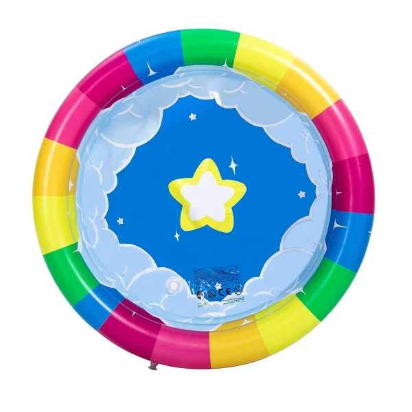 2pcs 34in Unicorn and Rainbow Kiddie Pool Inflatable