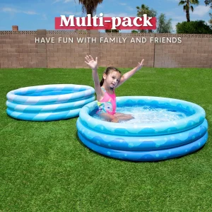 2pcs 45in Blue Kiddie Inflatable Swimming Pool