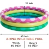 2pcs 45in Multicolor Inflatable Kiddie Pool