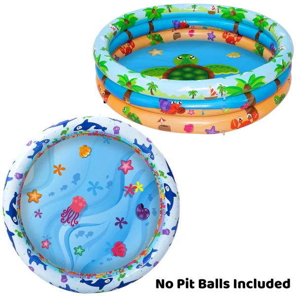 2pcs 47in Inflatable Kiddie Pool