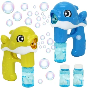 2pcs Blue and Yellow Beluga Whale Blowing Bubbles