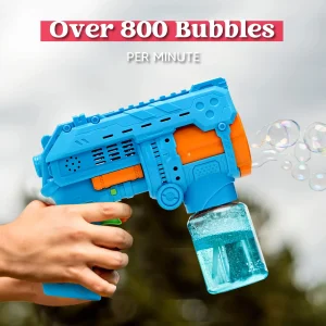 2pcs Kids Bubble Guns with 2 Bubble Solutions