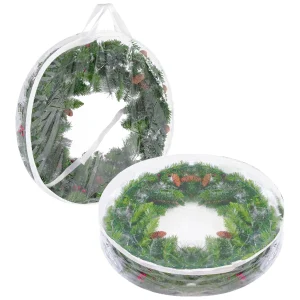 2pcs Christmas Wreath Storage Container 30in