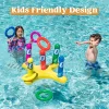 2pcs Inflatable Ring Toss Pool Game Combo Set