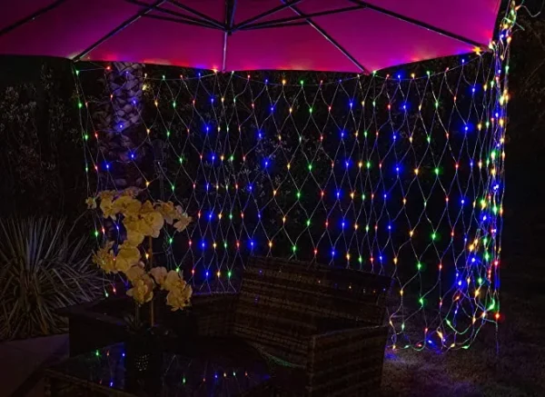 300 LED Multicolor Christmas Net Lights 6.5x15ft